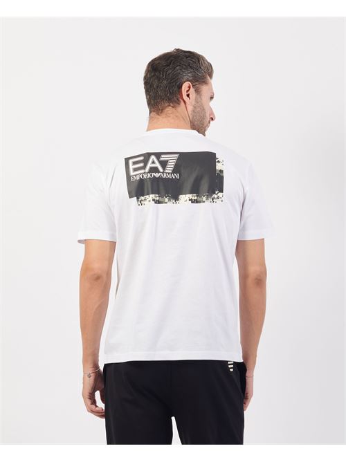 T-shirt EA7 girocollo in cotone EMPORIO ARMANI EA7 | 6DPT02-PJVPZ1100